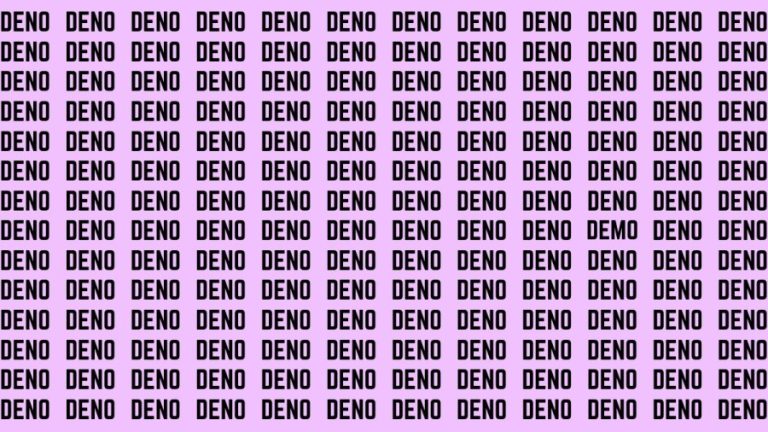 Brain Teaser: If you have Hawk Eyes Find the word Demo in 15 Secs