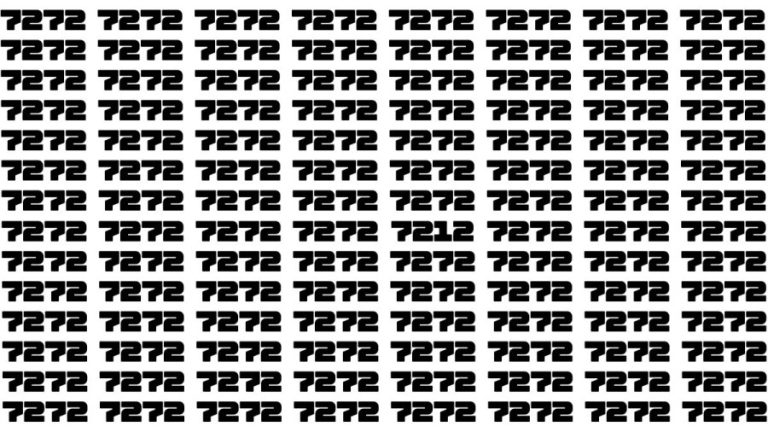 Observation Brain Test: If you have Eagle Eyes Find the Number 7212 among 7272 in 15 Secs