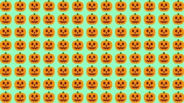 Observation Skills Test: Can you find the odd Pumpkin in this picture within 12 seconds?