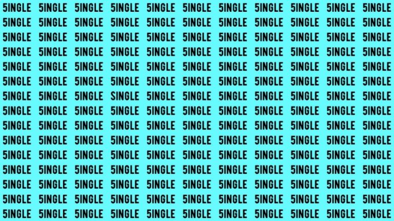 Brain Test: If you have Eagle Eyes Find the Word Single in 15 Secs