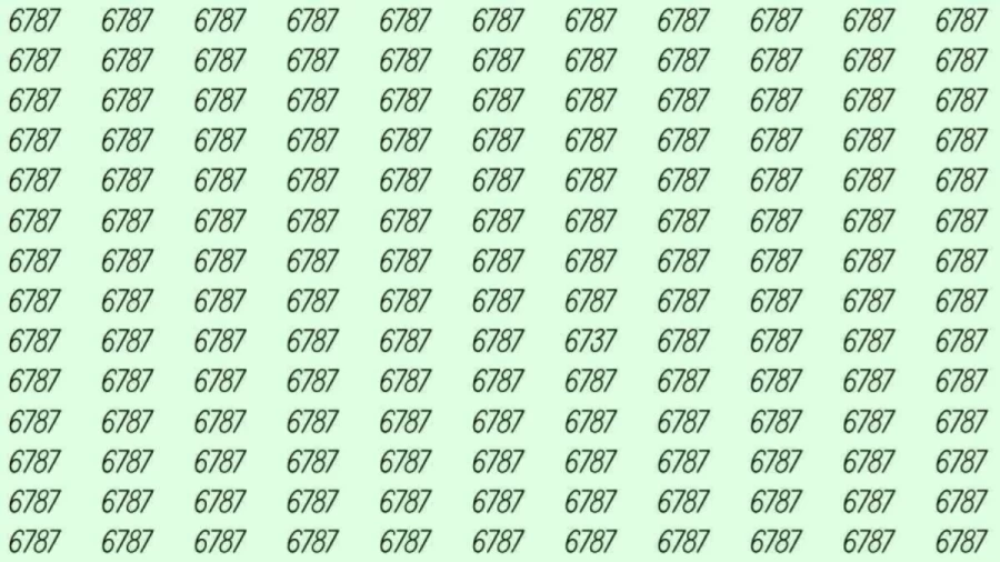 Optical Illusion: If you have eagle eyes find 6737 among 6787 in 6 Seconds?