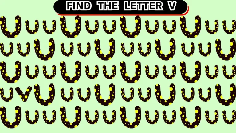 Optical Illusion: Can You Find the Letter V in 10 Seconds?